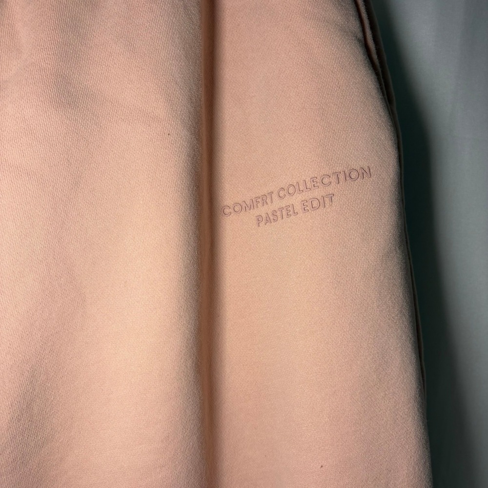 Comfrt Collection Pastel Edit Joggers XL Peach Mauve Pink Thick Fleece Sweats - Picture 3 of 8